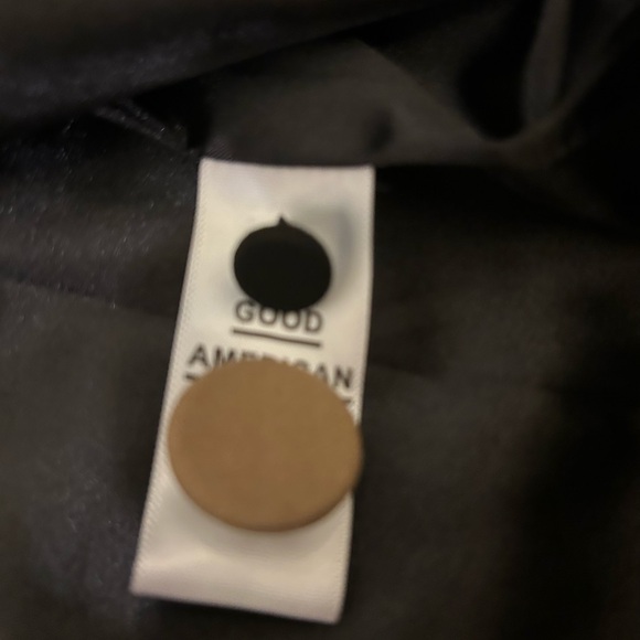 GOOD AMERICAN Side Slit Two Tone Colorblock Belted Blazer | Size 3 (Large) - Picture 7 of 9